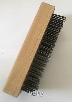 Brosse En Bois De Grattoir De Brosse De Bloc De Boucher Avec Des Soies En Métal Bonne Qualité