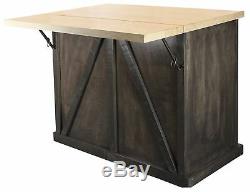 Butcher Block Bar Pour Le Petit-déjeuner Ilot-cuisine En Bois