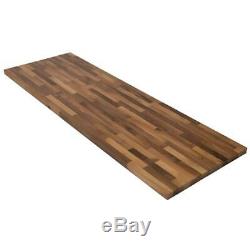 Butcher Block Comptoir 4 Ft. 2 In. L X 2 Ft. 1. D X 1.5. T Walnut