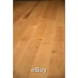 Butcher Block Comptoir 6 Ft 2 In. L X 2 Ft. 1. D X 1.5. Antimicrobial