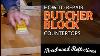 Butcher Block Conseils De Réparation Pour Les Brûlures Et Les Dings Countertop Reflets De Bois Franc