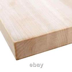 Butcher Block Countertop Solid Wood 4 Ft. Poste De Travail De Cuisine De L'érable Non Fini