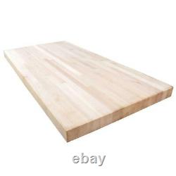 Butcher Block Countertop Unfinid Hard Maple 8 Ft. Standard Eased Edge