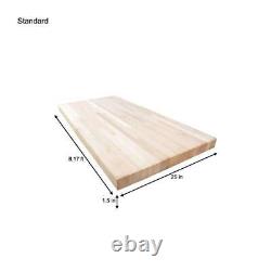 Butcher Block Countertop Unfinid Hard Maple 8 Ft. Standard Eased Edge