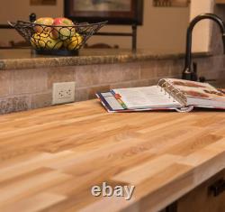 Butcher Block Countertop Unfinished Ash 4 Ft. 2 In. X 2 Pieds 1 Po. X 1,5 Po