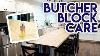 Comment Entretenir Les Comptoirs De Boucherie Butcher Block Care And Maintenance White Kitchen