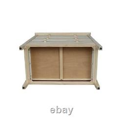 Commode 3 Tiroirs Butcher Block Top Unfinished Bois De Style Classique