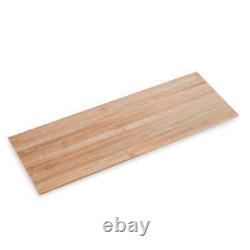 Comptoir de boucher en bois dur Swaner Hardwood, 72Lx25Px1.5É, bord carré en érable.