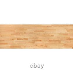 Comptoir de cuisine en bloc boucher Hampton Bay 4ft. X 25in. en bois de bouleau fini