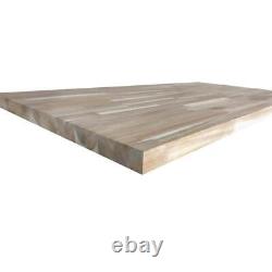 Comptoir en bloc boucher Hampton Bay 4' x 25' en bois résistant à la moisissure non fini