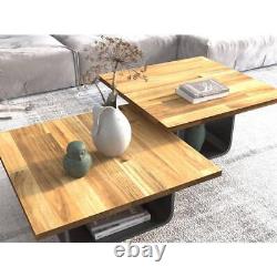 Comptoir en bloc boucher Interbuild 2' x 28 en bois d'acacia massif avec bordure carrée marron