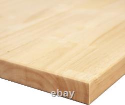 Comptoir pliant en bois dur de 4 pieds de long x 20 pouces de profondeur x 1,25 pouces d'épaisseur en bloc de boucherie à Cle