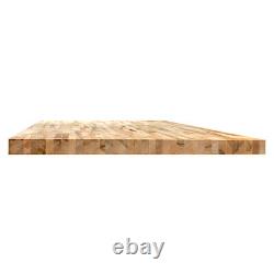 Edsal 72 X 30 Érable Butcher Block Wood Workbench Top 2 Du Compte