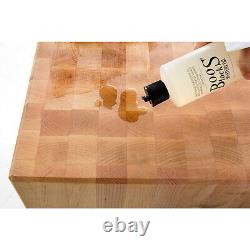 Ensemble de blocs de découpe réversibles en bois John Boos avec huile mystère (lot de 3)