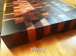 Grand bloc de coupe de boucher en bois de bout épais (13 x 12 x 2,25)