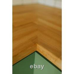 Hardwood Reflections Block Butcher Countertop Antimicrobial Solid Wood Cream