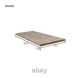 Hardwood Reflections Butcher Block Countertop Avec Eased Edge 6'lx25'd Non Fini