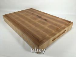 Jobe Woodart Hard Maple Extra Large Bout Grain Butcher Block Cutcher Cutting Board