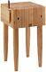 John Boos Pca1 Maple Wood End Grain Solid Butcher Block With Side Knife Slot
