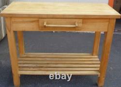 Nice Block Boucher Touped Chefs Table Extensible Drop Leaf Design Vgc Used