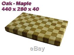 Oak Et Maple Cuisine De Coupe Planche À Découper Boucher Bloc 440x280x40 Handmade