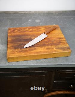 Planche à découper en bloc boucherie vintage en bois comptoir îlot de cuisine outil ustensile