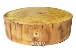 Planche à découper en bloc de boucherie 9-11 pouces, en bois, beige, poids de 6,2 kg.