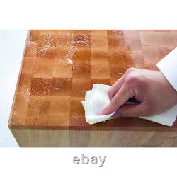 Planche à découper en bois John Boos de 20 x 15 avec un pack de 3 crèmes hydratantes pour bloc de boucher