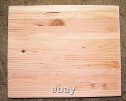 Planche à découper en bois de boucher de bord de grain 12 x 18 x 3 pouces réversible