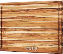 Planche à découper en bois de boucherie à grains de bord XXXL en Californie, d'une épaisseur de 1,5 pouce 24 X