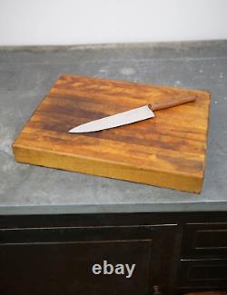 Planche à découper en bois de boucherie vintage Comptoir d'antiquités Outil de cuisine de comptoir