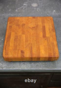 Planche à découper en bois de boucherie vintage Comptoir en bois antique Outil de cuisine