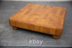 Planche à découper en bois de boucherie vintage Comptoir en bois antique Outil de cuisine