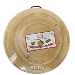 Planche à découper en bois de tamarin de cuisine de grande taille, de 10,5 pouces, bloc de boucherie.