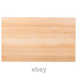 Planche à découper en bois massif pour restaurant commercial de boucherie, 30 x 18 x 1 3/4 pouces
