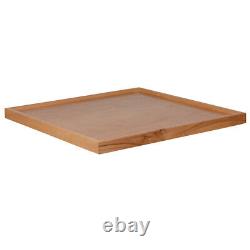 Plateau de table de restaurant de style boucherie carré de 30'' en bois massif naturel