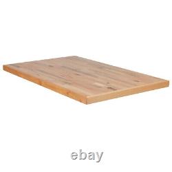 Plateau de table de restaurant rectangulaire de style bloc de boucher en bois massif de 30' x 48'