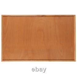 Plateau de table de restaurant rectangulaire de style bloc de boucher en bois massif de 30' x 48'