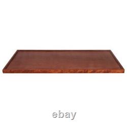 Plateau de table rectangulaire de style bloc de boucher de 30'' x 60'' en bois d'acajou