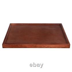 Plateau de table rectangulaire de style boucher en bois de mahogany de 24'' x 30''