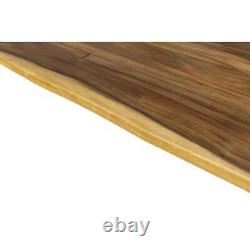 Réflexions de bois dur, plan de travail de boucher standard de 4 pieds, solide avec bordure vive.