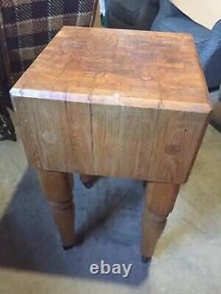 Table Antique De Bloc De Boucher 32.5x18x18