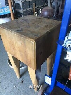 Table Antique De Bloc De Boucher 34x18x12