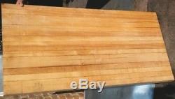 Table Wood 60 X 30 X 36h Butcher Block Dessus De Table 2,5 Épaisseur