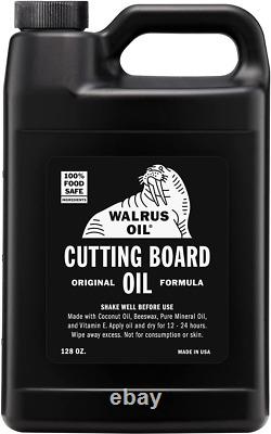 Walrus Oil Conseil De Coupe Huile Et Huile De Bloc De Boucher De Bois, 128 Oz / 1 Gallon Jug